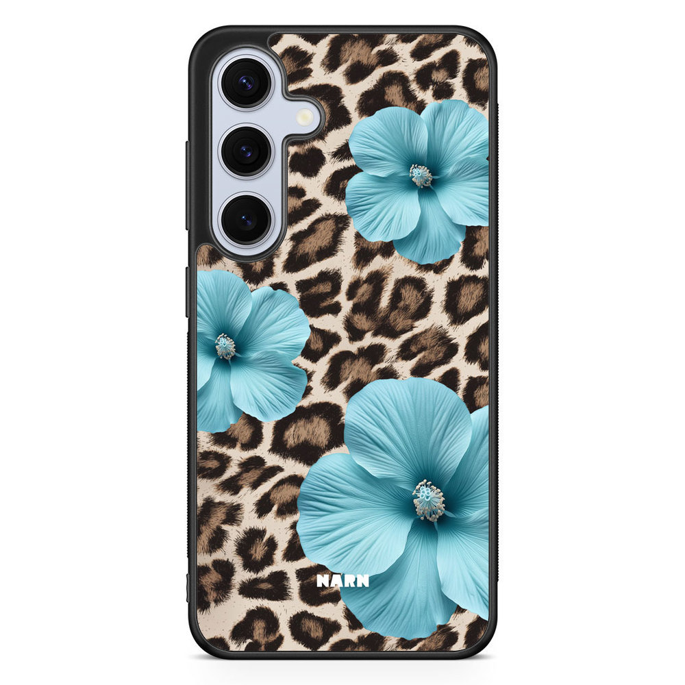 Samsung Galaxy S24 FE Case - Hibiscus Era - Turquoise Leopard