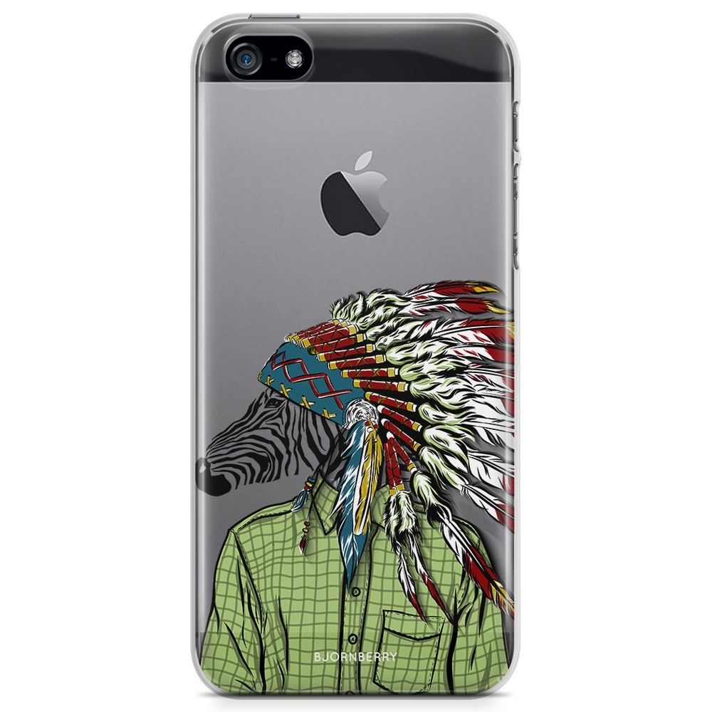 iPhone 5/5S/SE (2016) TPU Case - Hipster Zebra