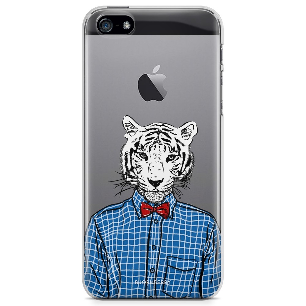 iPhone 5/5S/SE (2016) TPU Case - Hipster Tiger