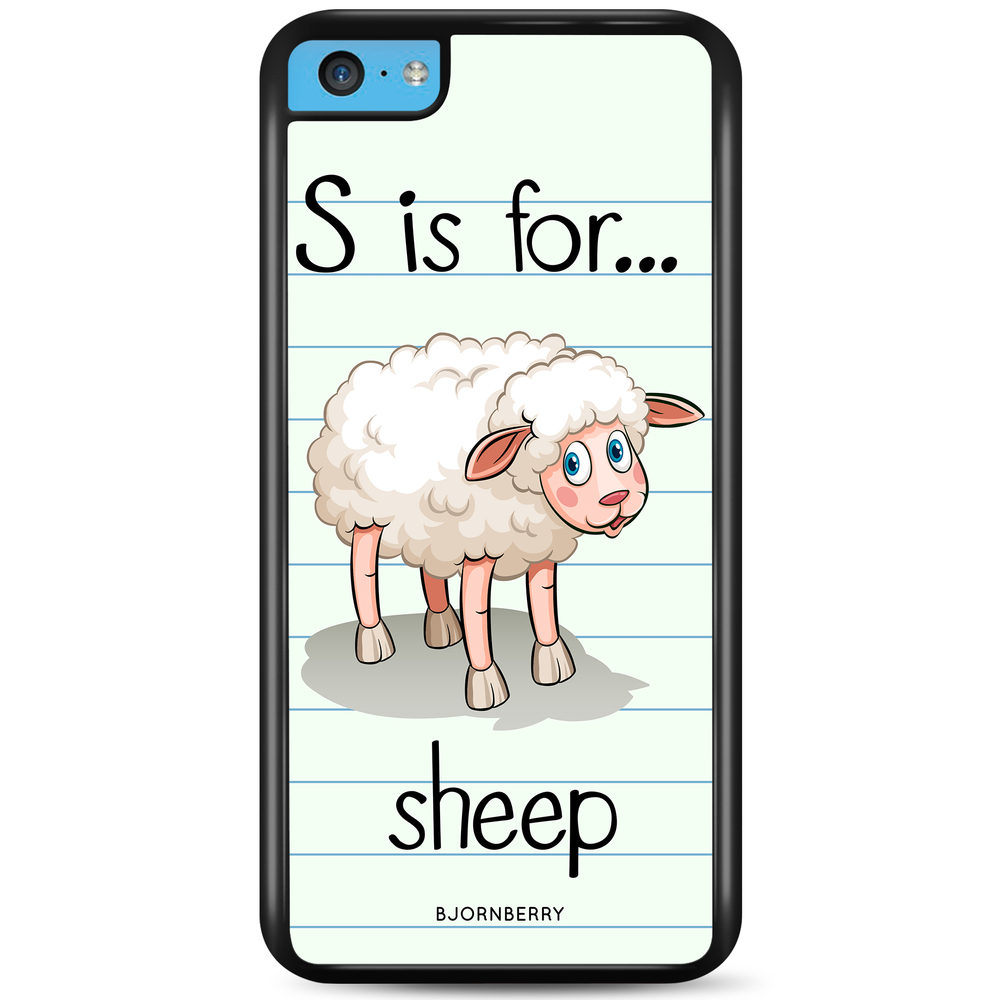 iPhone 5C Case - S is for Sheep