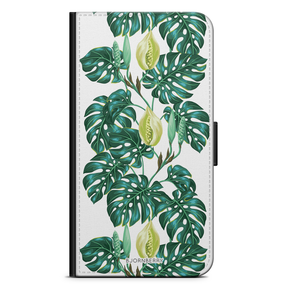 Huawei P10 Lite Wallet Case - Monstera
