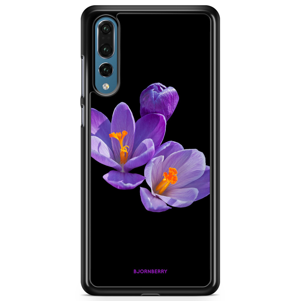 Huawei P20 Pro Case - Purple Flowers