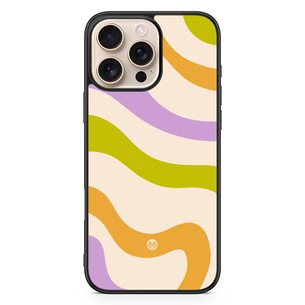 iPhone 16 Pro Max Case - Green/Orange 70s