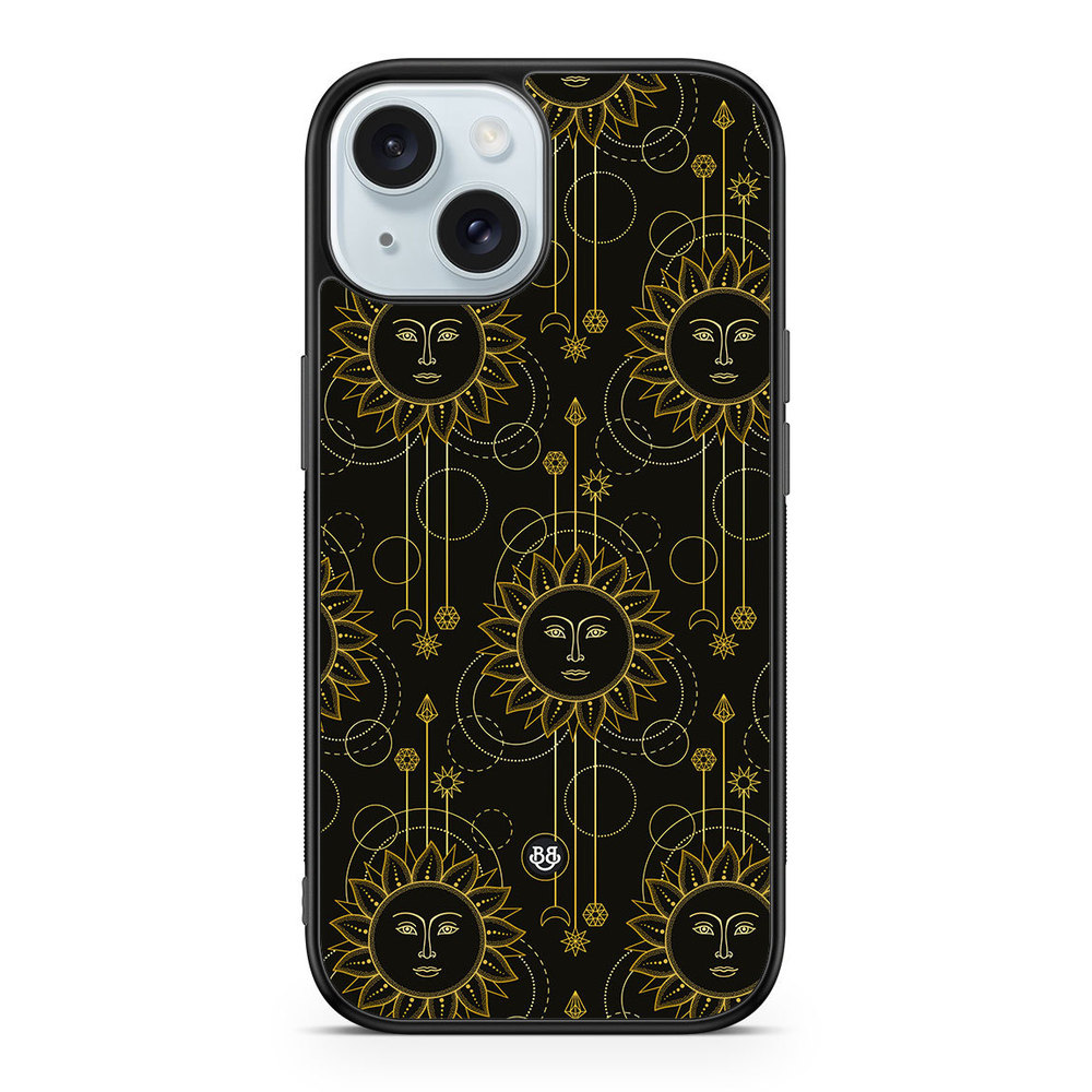 iPhone 15 Case - Gold Suns