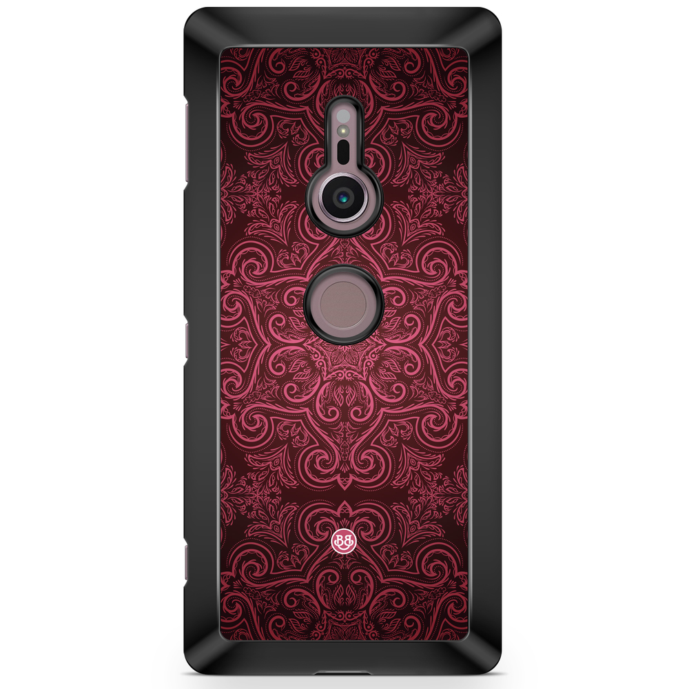 Sony Xperia XZ2 Case  - Red Retro Pattern