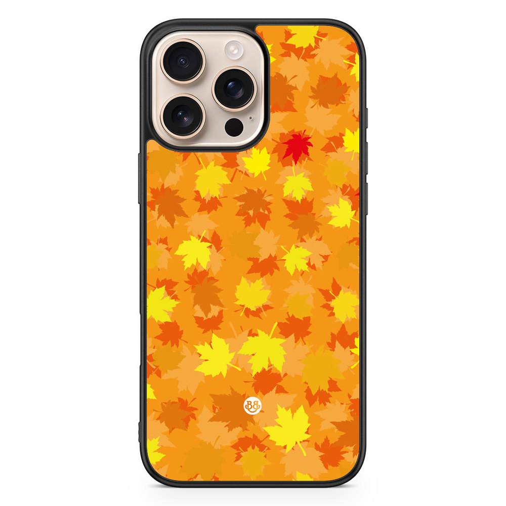 iPhone 16 Pro Max Case - Orange leaves
