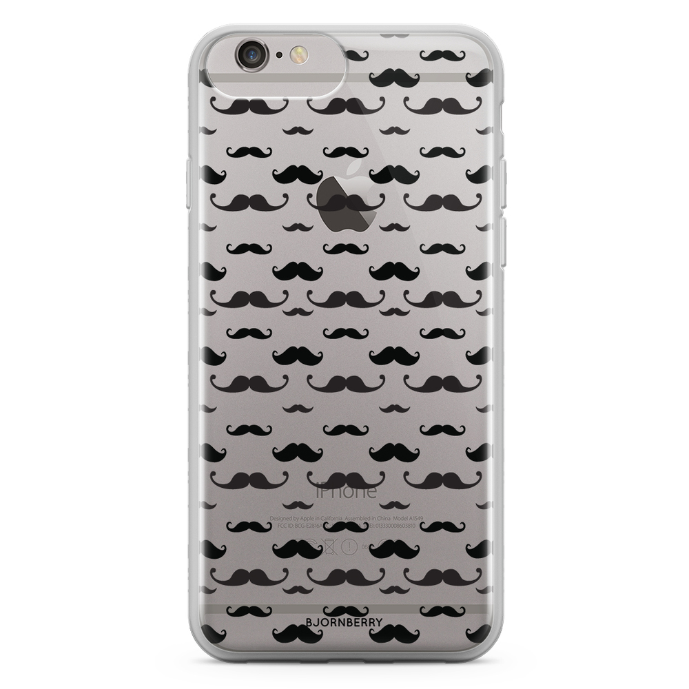 iPhone 6 Plus/6s Plus Fashion Case - Mustache Pattern
