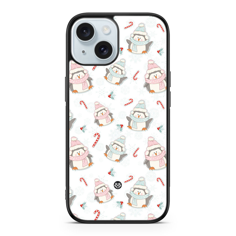 iPhone 15 Case - Christmas Penguins