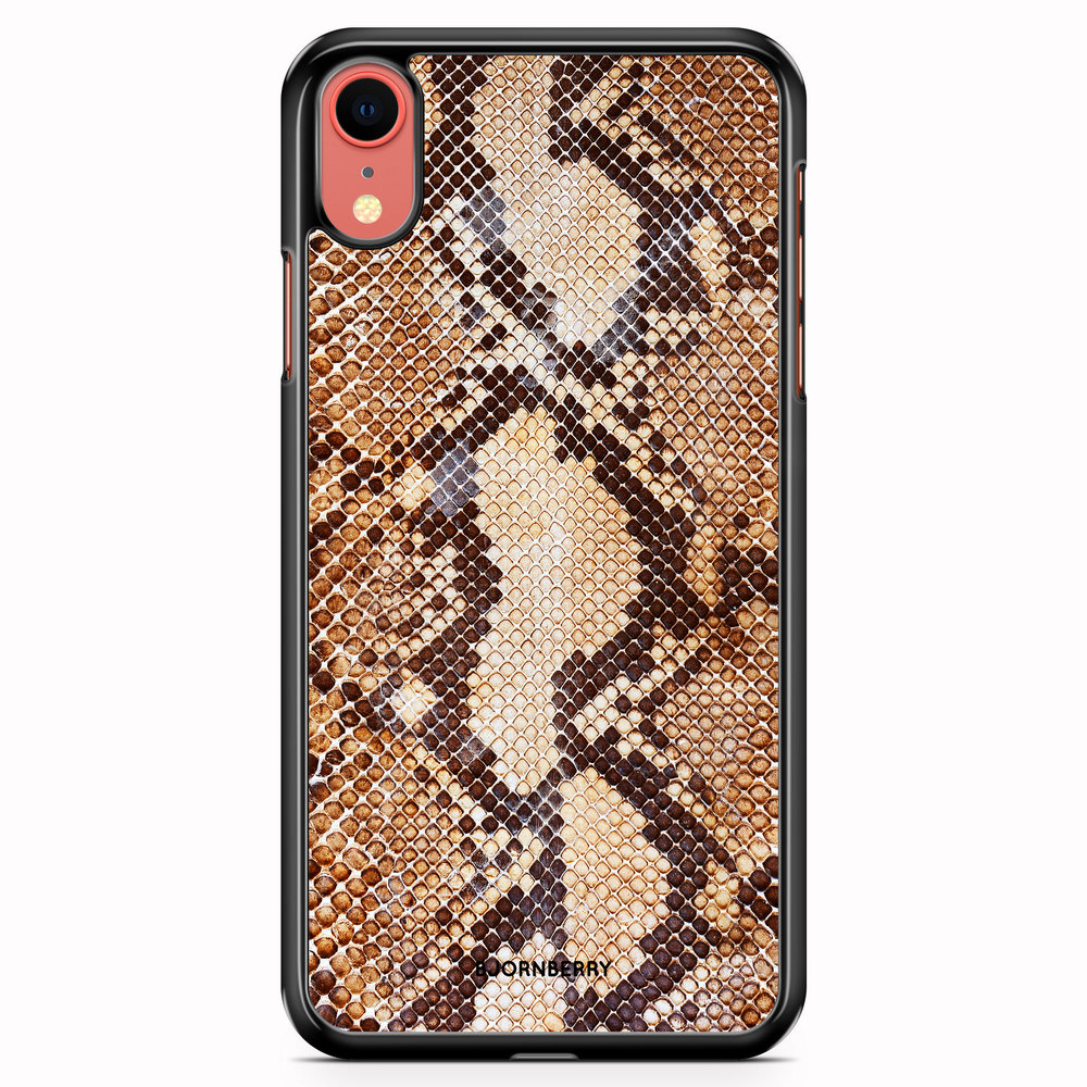 iPhone XR Case - Snakeskin Brown