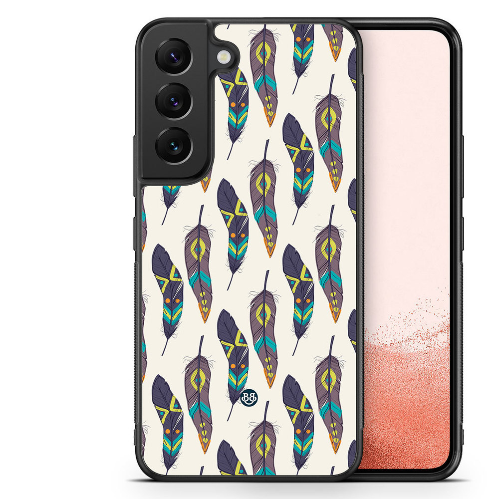 Samsung Galaxy S22 Plus 5G Case - Ethnic Feathers