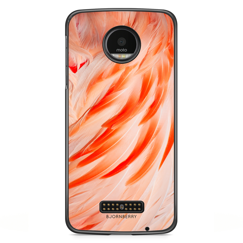 Motorola Moto Z Case - Flamingo Feathers