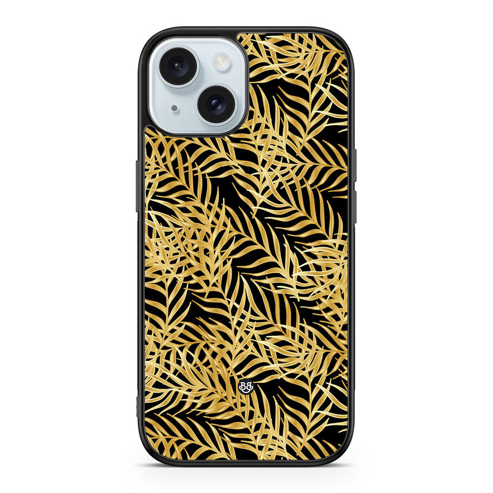 iPhone 15 Case - Gold Palm