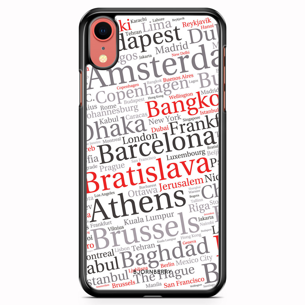 iPhone XR Case - City Names