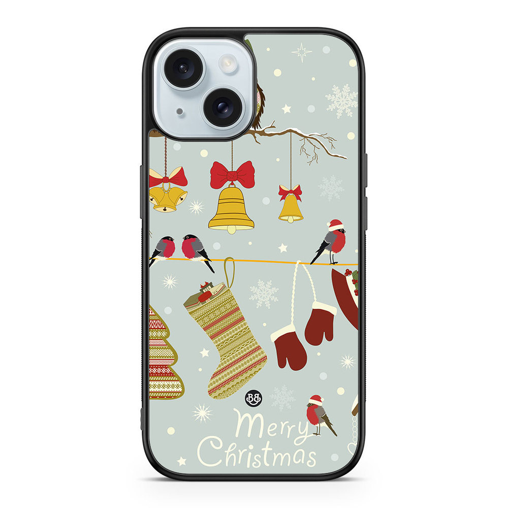 iPhone 15 Case - Christmas Owls