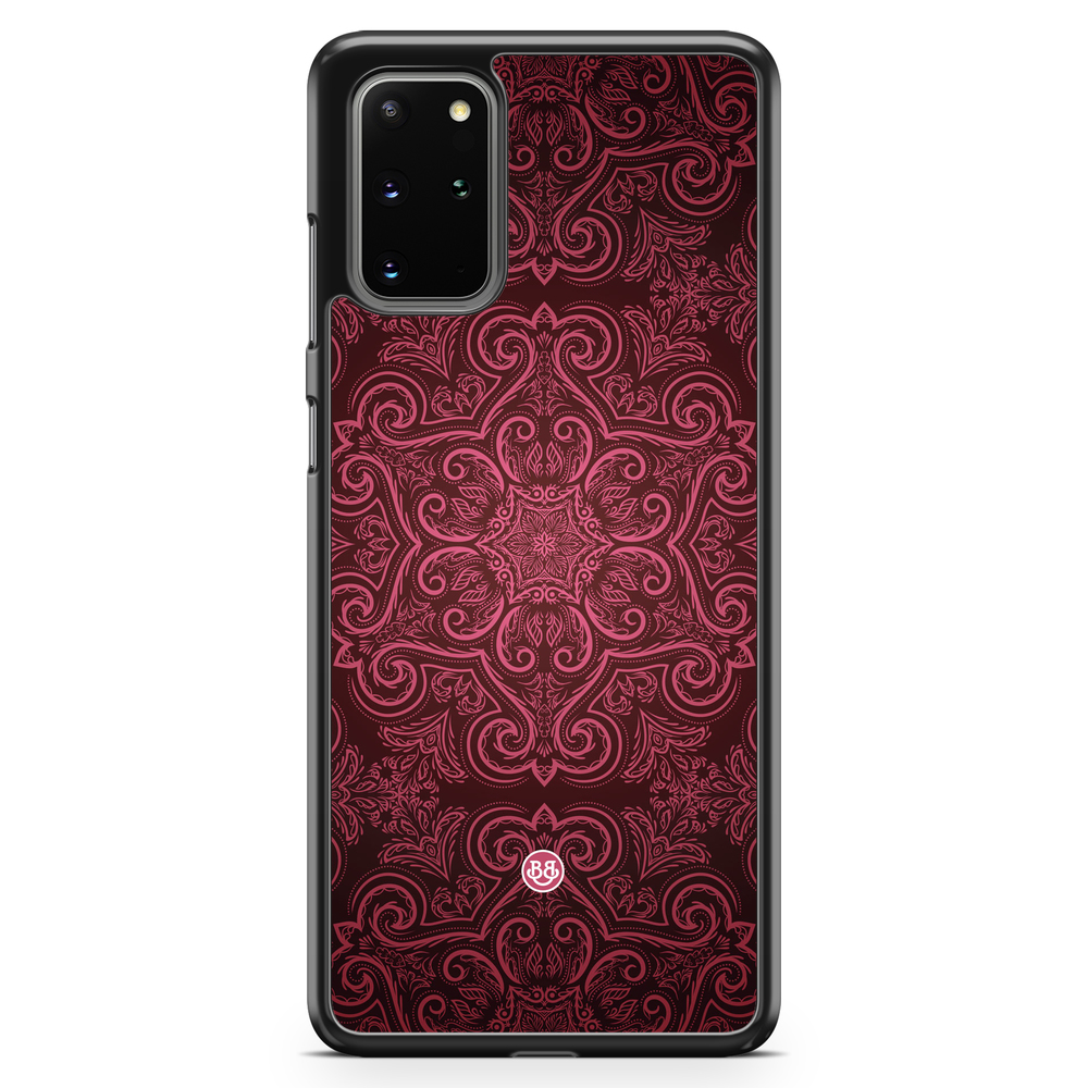 Samsung Galaxy S20 Plus Case - Red Retro Pattern