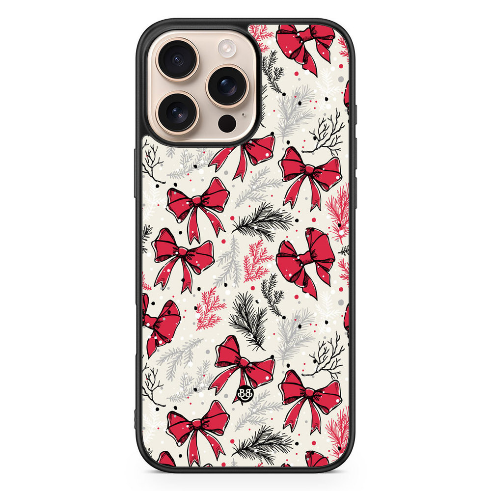 iPhone 16 Pro Max Case - Christmas Bows