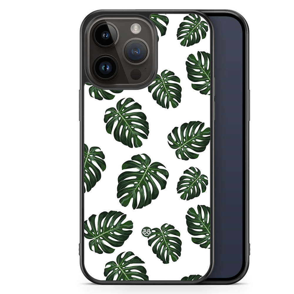 iPhone 14 Pro Max Case - Monstera Pattern