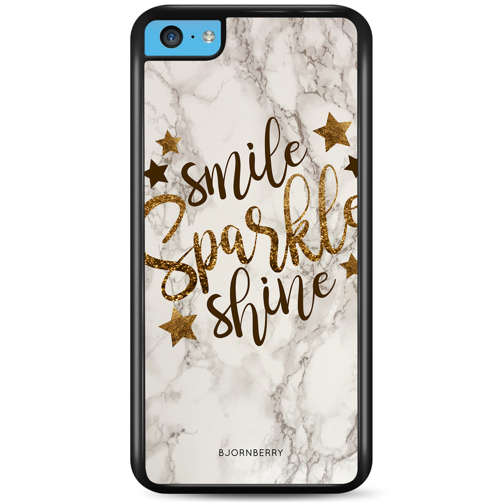 iPhone 5C Case - Smile,Sparkle,Shine