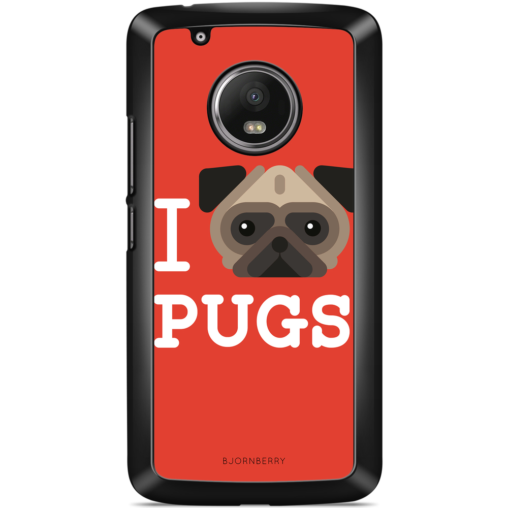 Moto G5 Plus Case - I Love Pugs