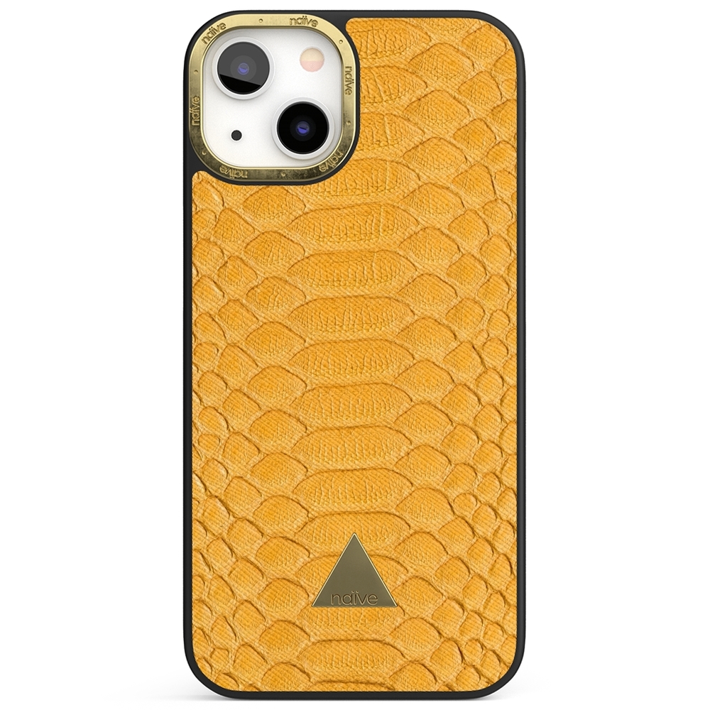 Naive iPhone 13 Case - Yellow Snake