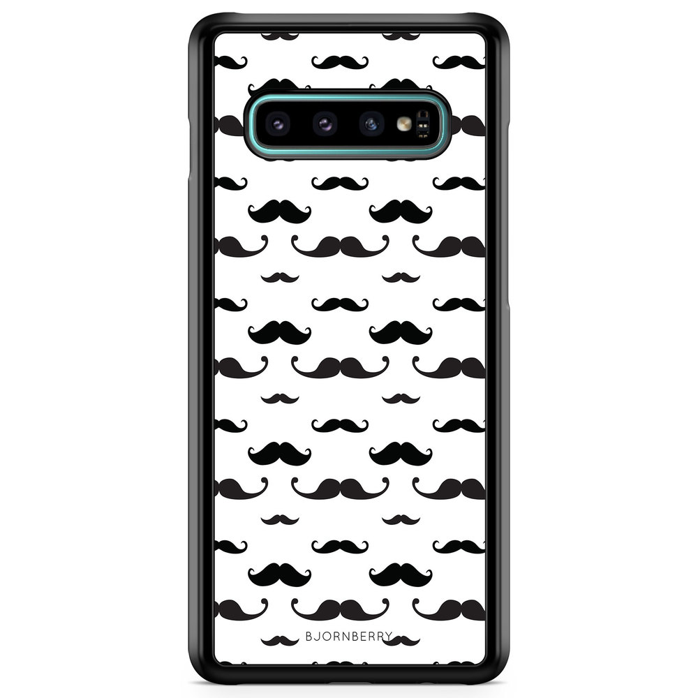 Samsung Galaxy S10 Case - Mustache Pattern