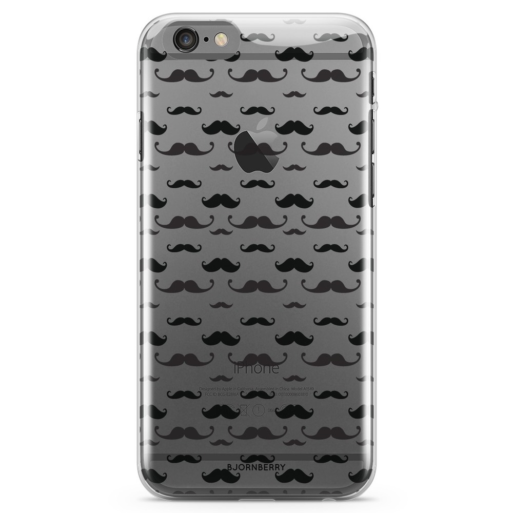 iPhone 6 Plus/6s Plus TPU Case - Mustache Pattern