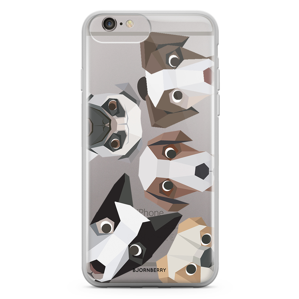 iPhone 6 Plus/6s Plus Fashion Skal - Tecknade Hundar