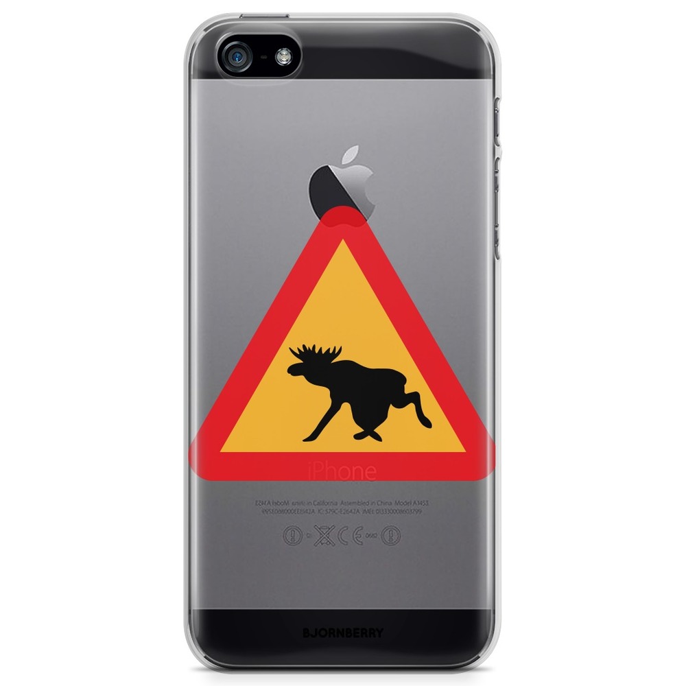 iPhone 5/5S/SE (2016) TPU Case - Moose Sign
