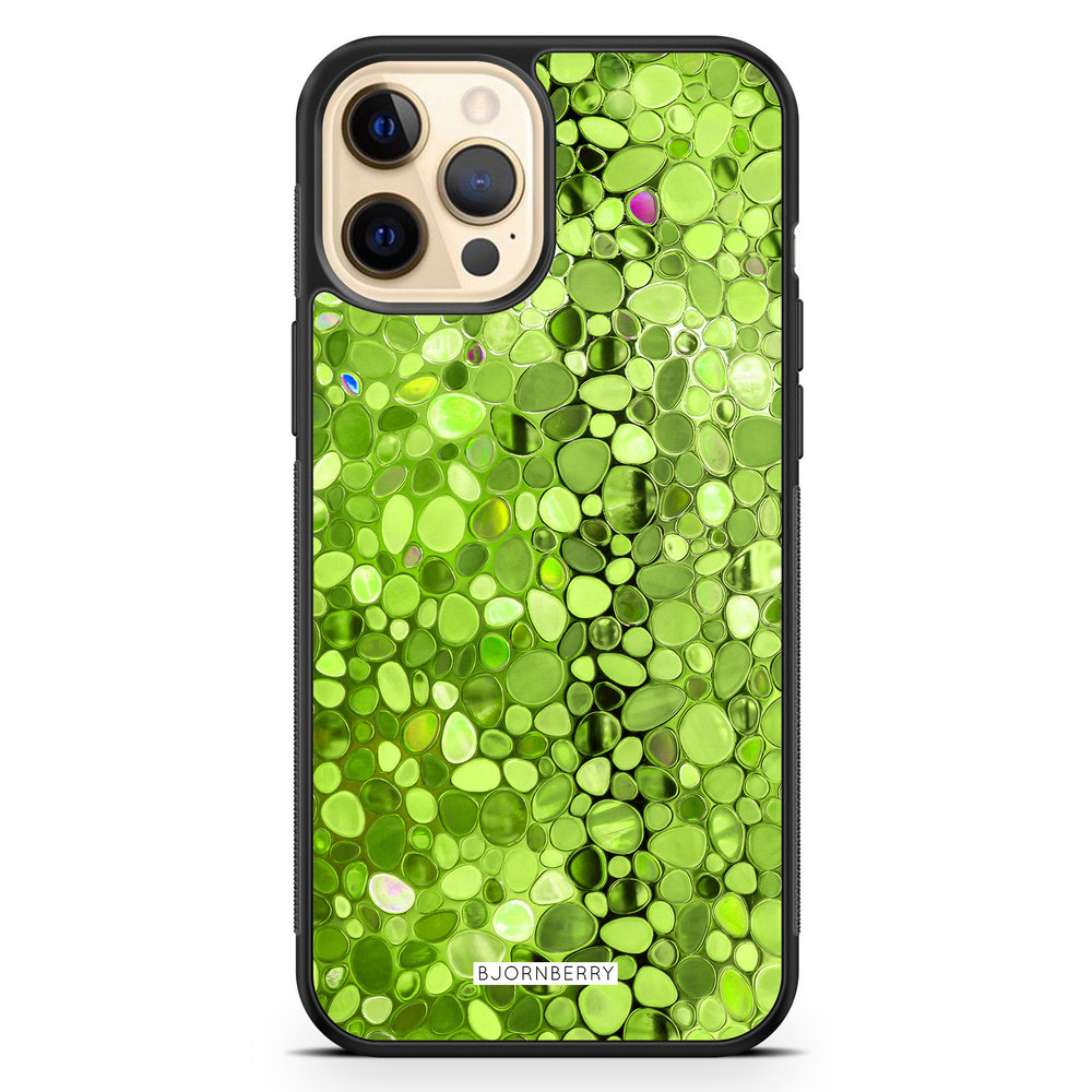 iPhone 12 Pro Max Case - Stained Glass Green