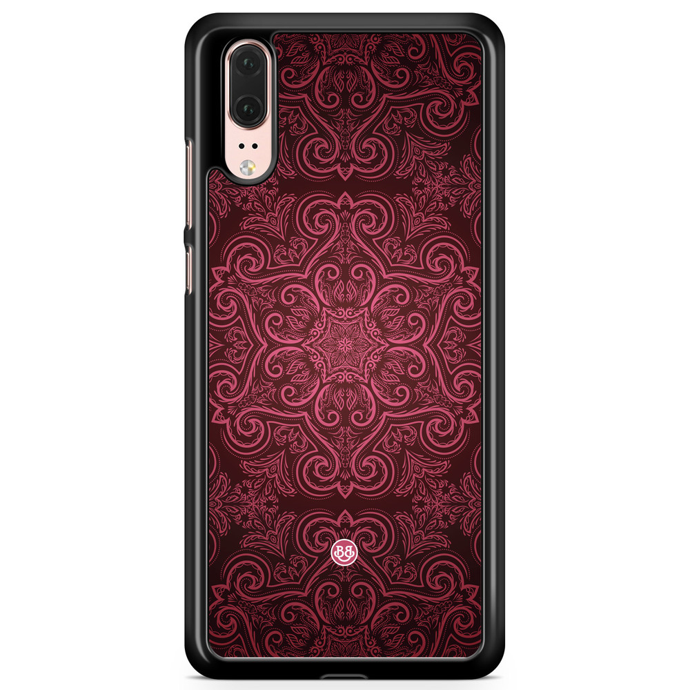 Huawei P20 Case - Red Retro Pattern