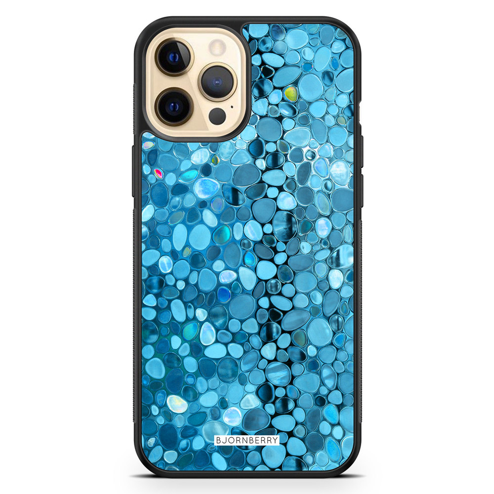 iPhone 12 Pro Max Case - Stained Glass Blue