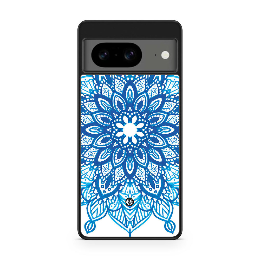Google Pixel 8 Skal - Blå Mandala