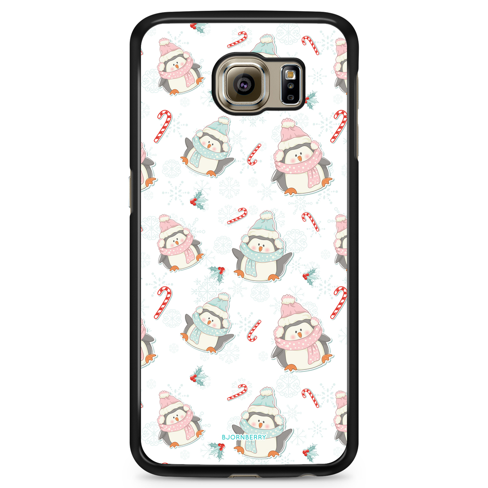 Samsung Galaxy S6 Edge Case - Christmas Penguins
