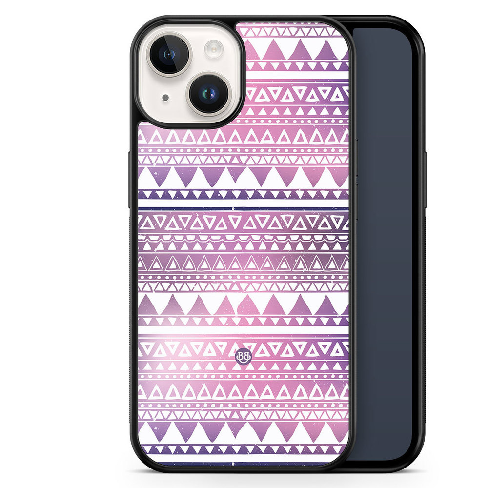 iPhone 14 Case - Purple Aztec