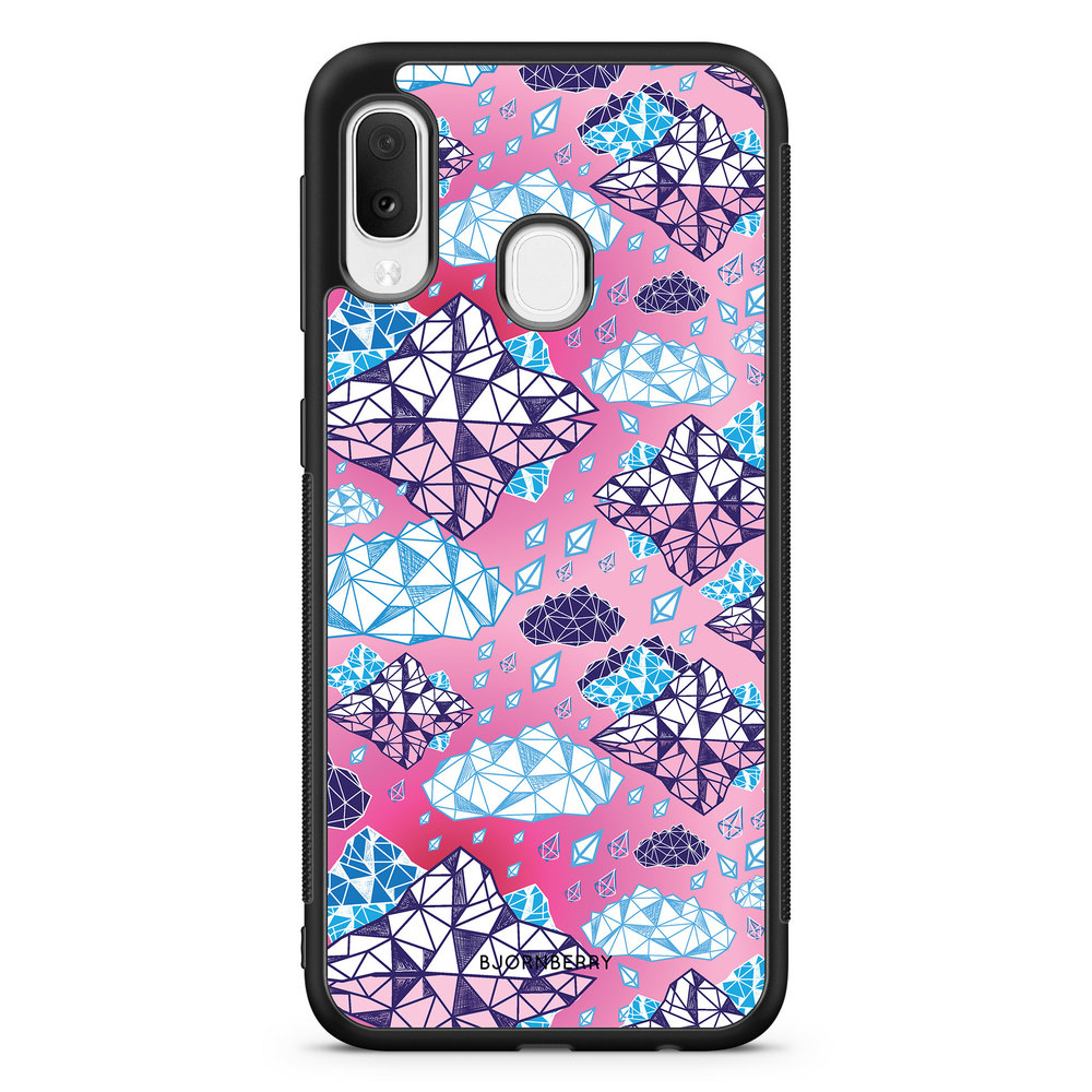 Samsung Galaxy A20e Case - Geometric Clouds