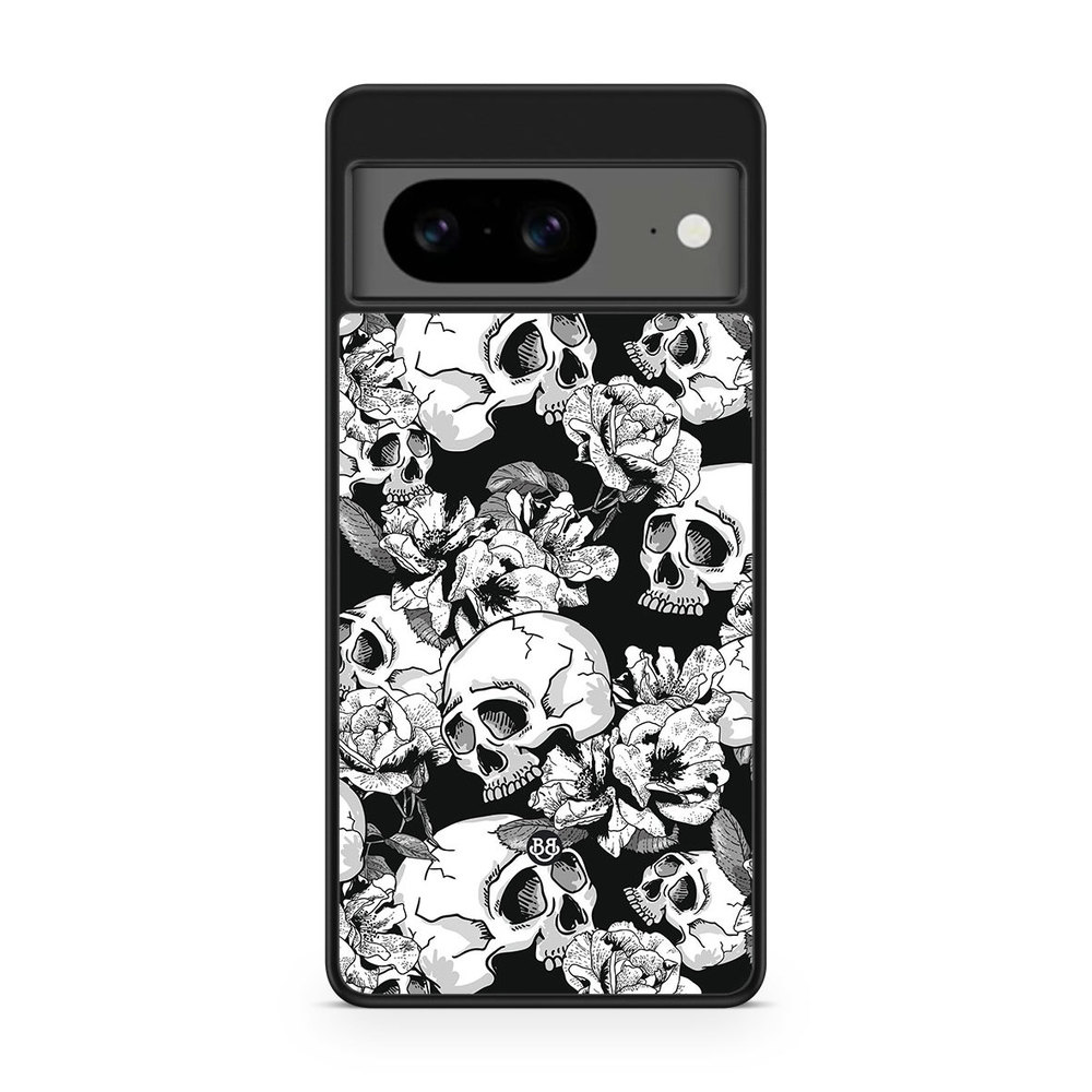 Google Pixel 8 Case - Skull & Roses