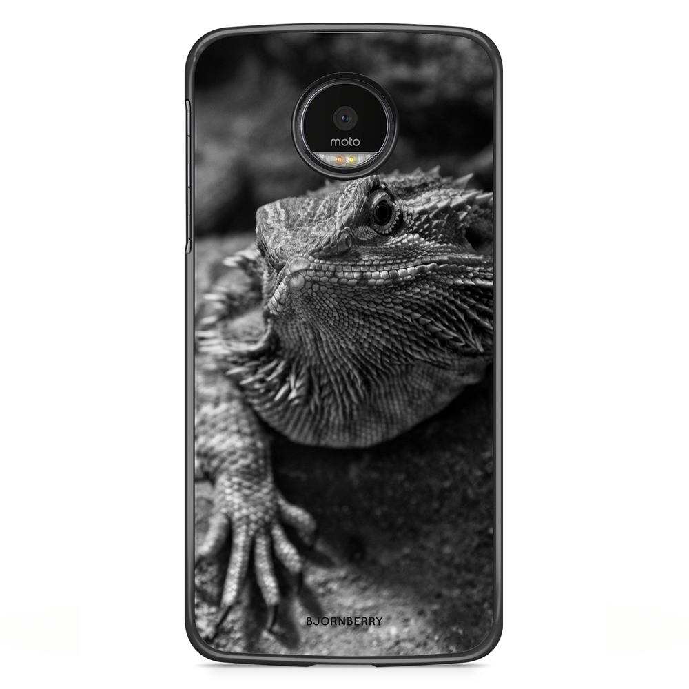 Motorola Moto G5S Plus Case - Black/White Lizard