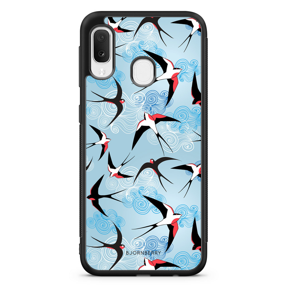 Samsung Galaxy A20e Case - Swallows
