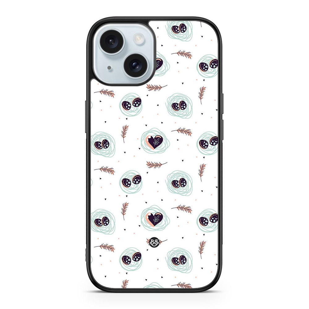iPhone 15 Case - Eggs and Hearts