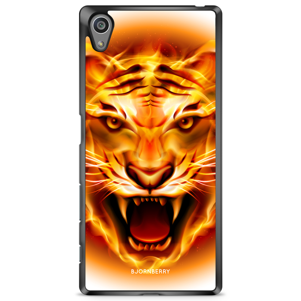 Sony Xperia Z5 Premium Case - Flames Tiger