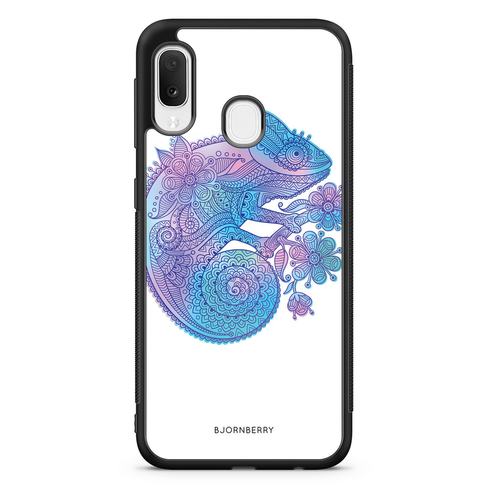 Samsung Galaxy A20e Case - Mandala Chameleon