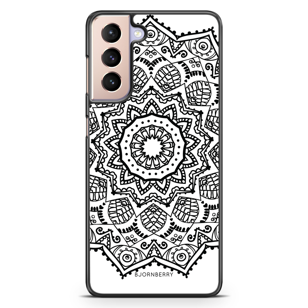 Samsung Galaxy S21 Case - Black Mandala