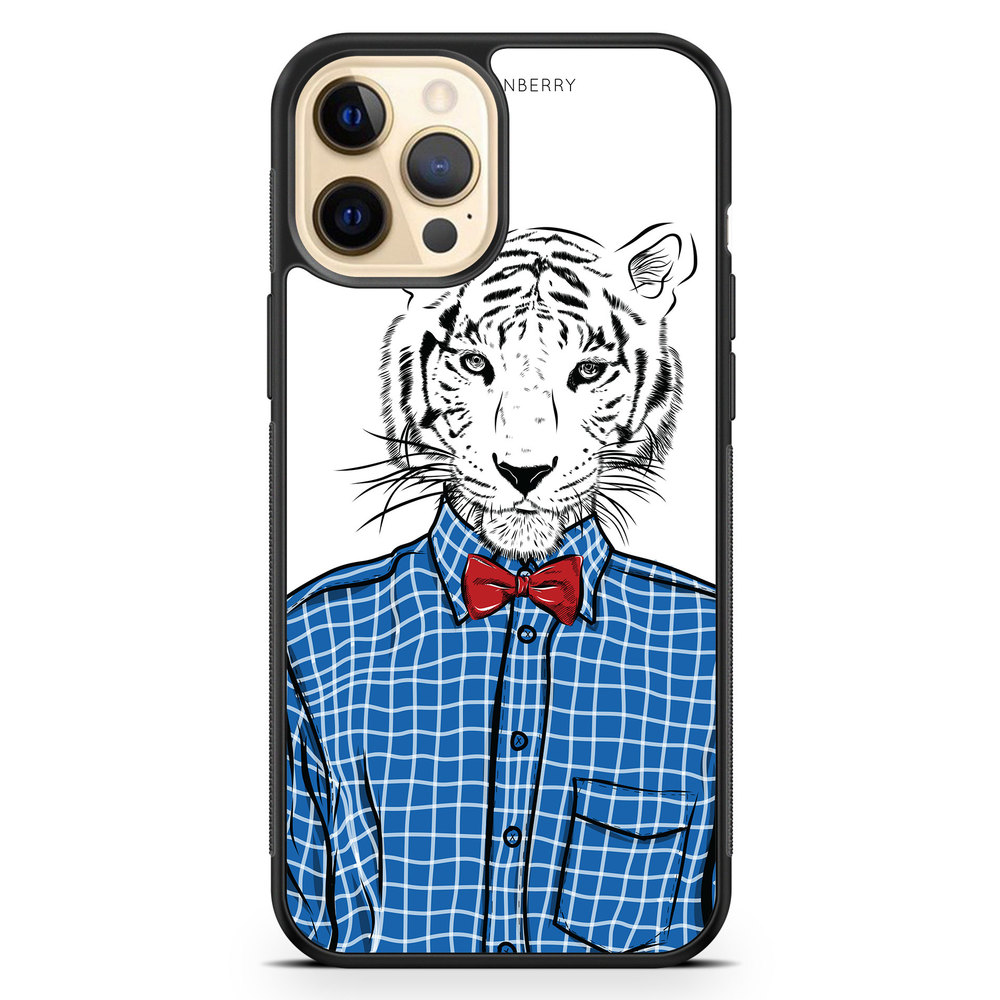 iPhone 12 Pro Max Case - Hipster Tiger