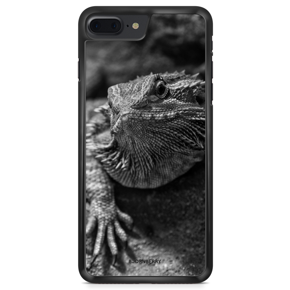 iPhone 8 Plus Case - Black/White Lizard
