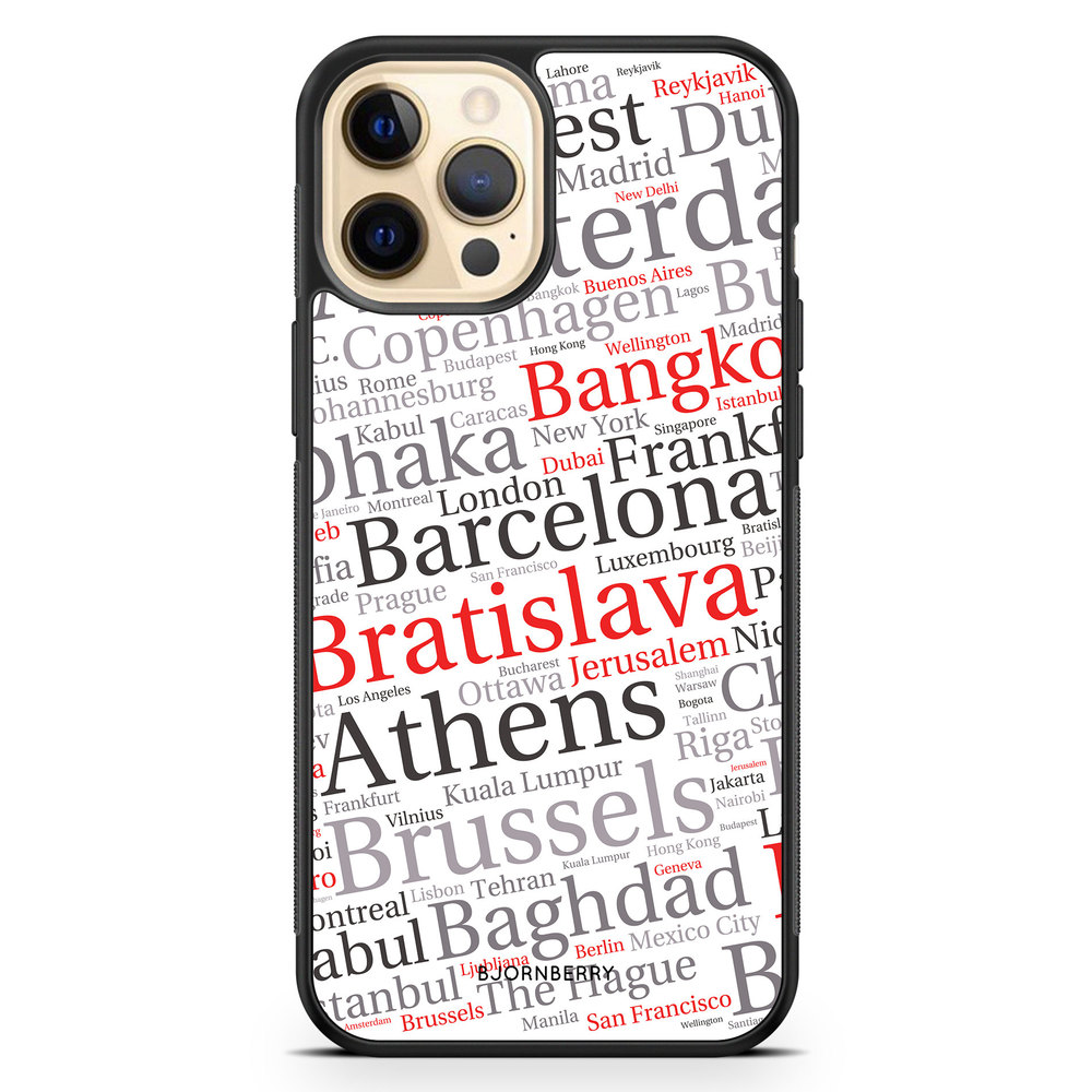 iPhone 12 Pro Max Case - City Names