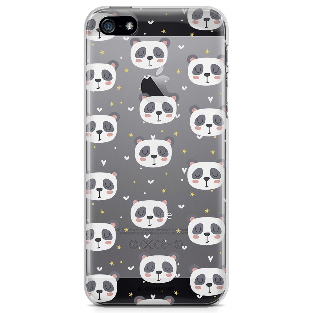 iPhone 5/5S/SE (2016) TPU Case - Panda Pattern
