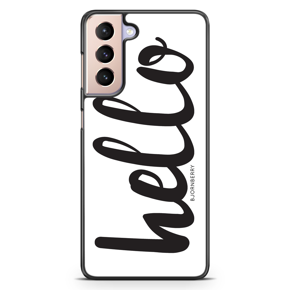 Samsung Galaxy S21 Case - Hello Black