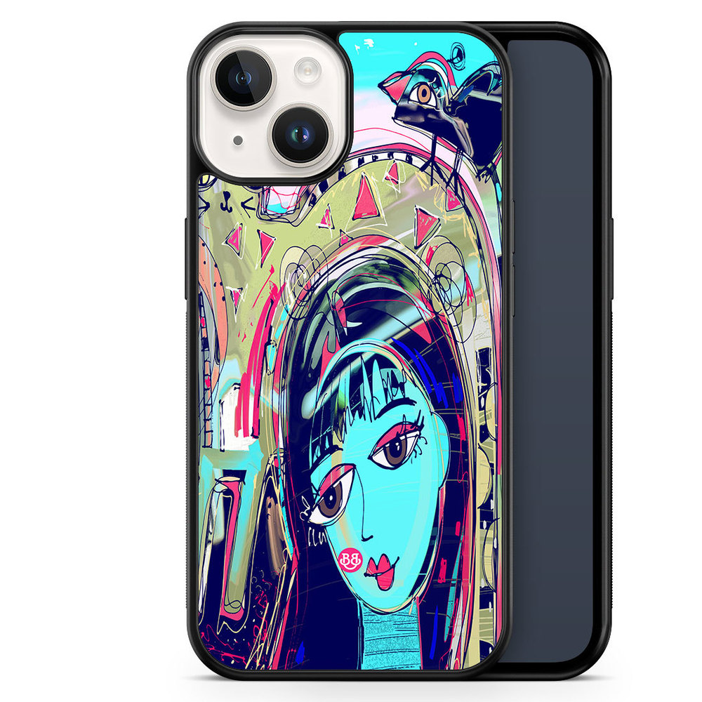 iPhone 14 Case - Abstract Cat