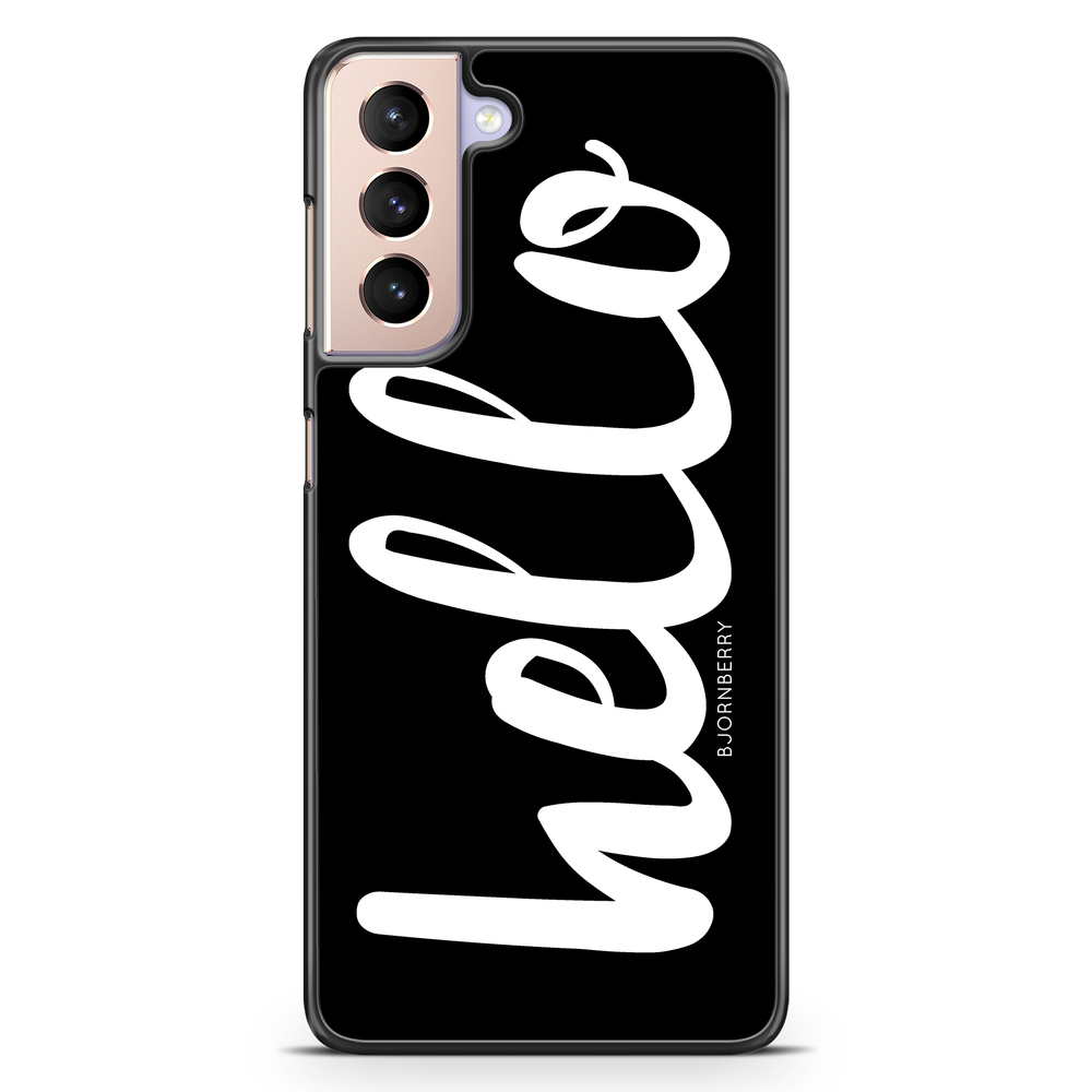 Samsung Galaxy S21 Case - Hello White