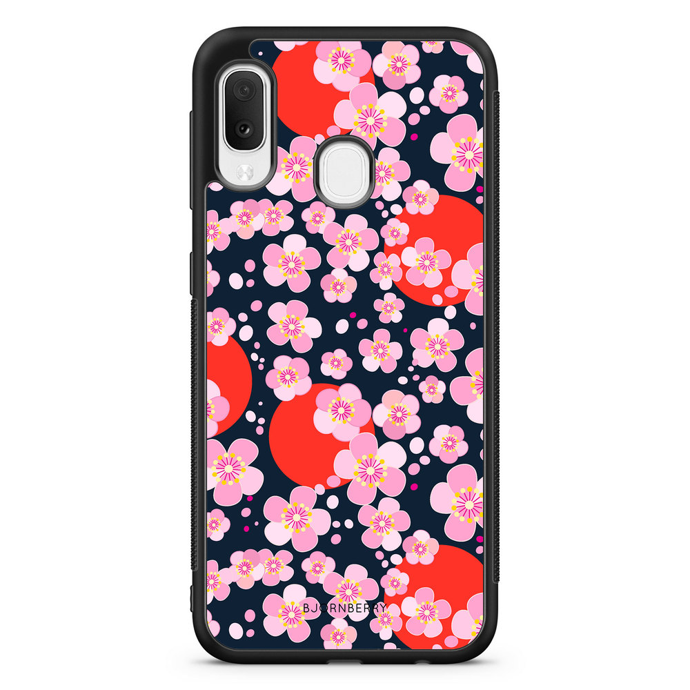 Samsung Galaxy A20e Case - Japanese Flowers